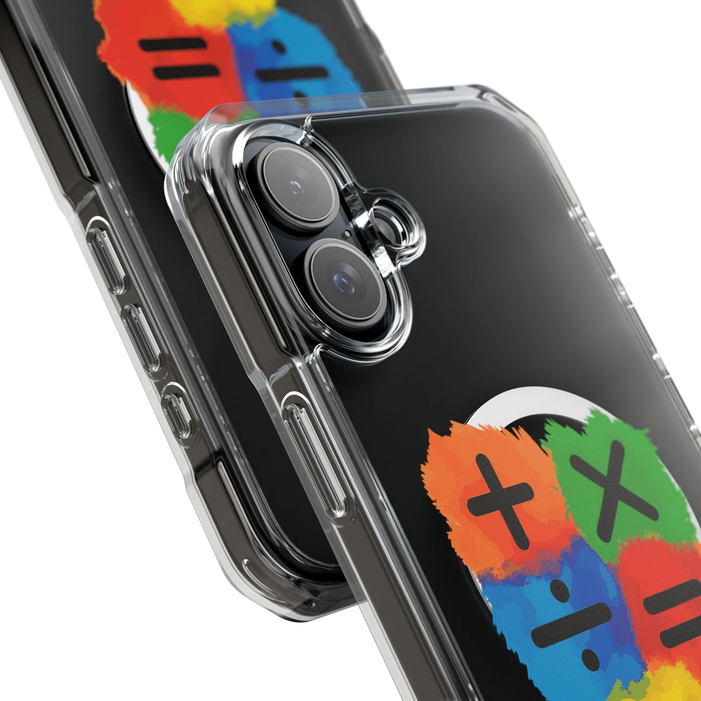 Orange Equals Symbol Magnetic Clear Impact Case