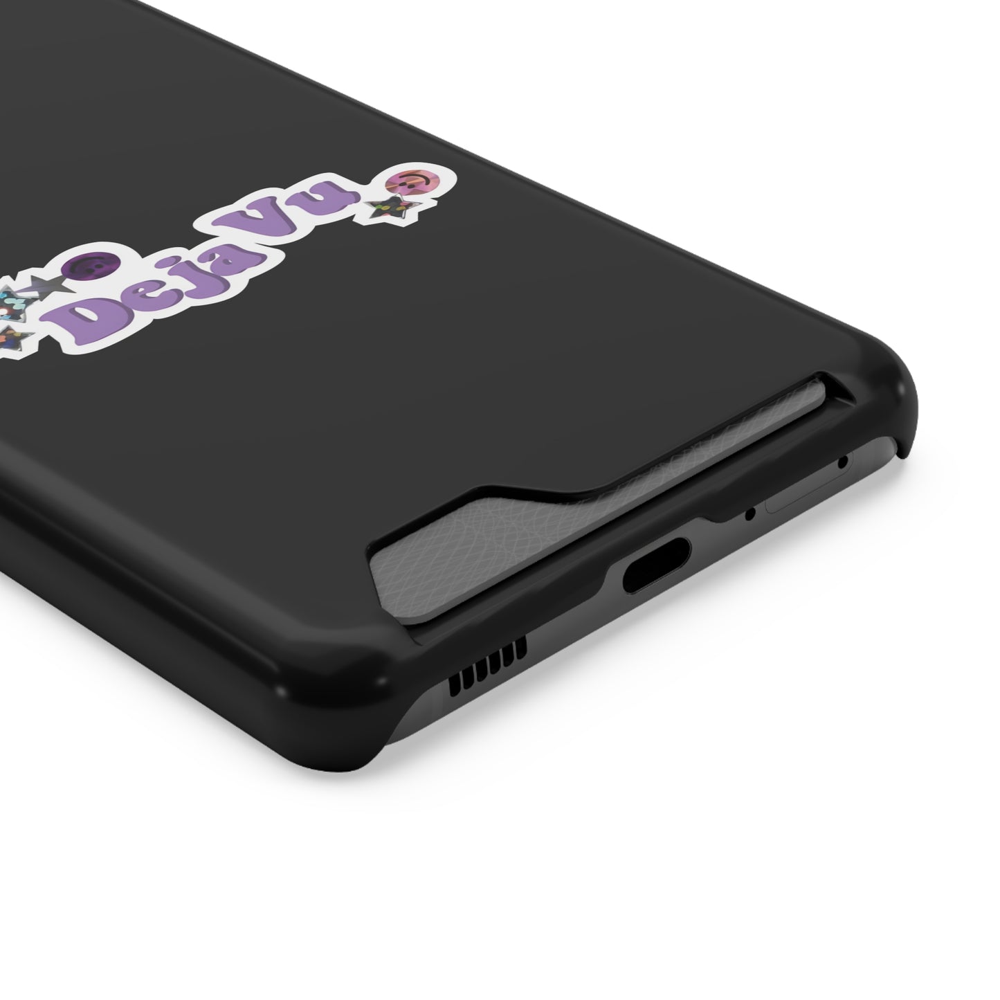 Phone Case + Card Holder For Samsung S21 to S22 – Olivia Rodrigo Deja Vu | Black Edition