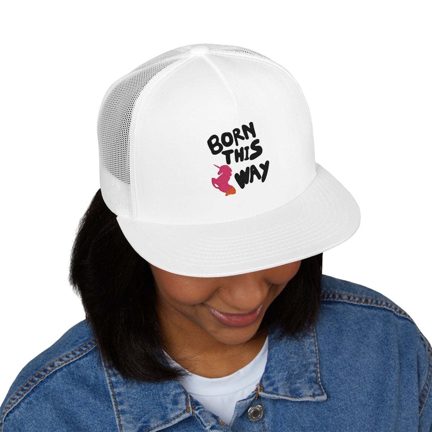 Born This Way Unicorn trucker Cap