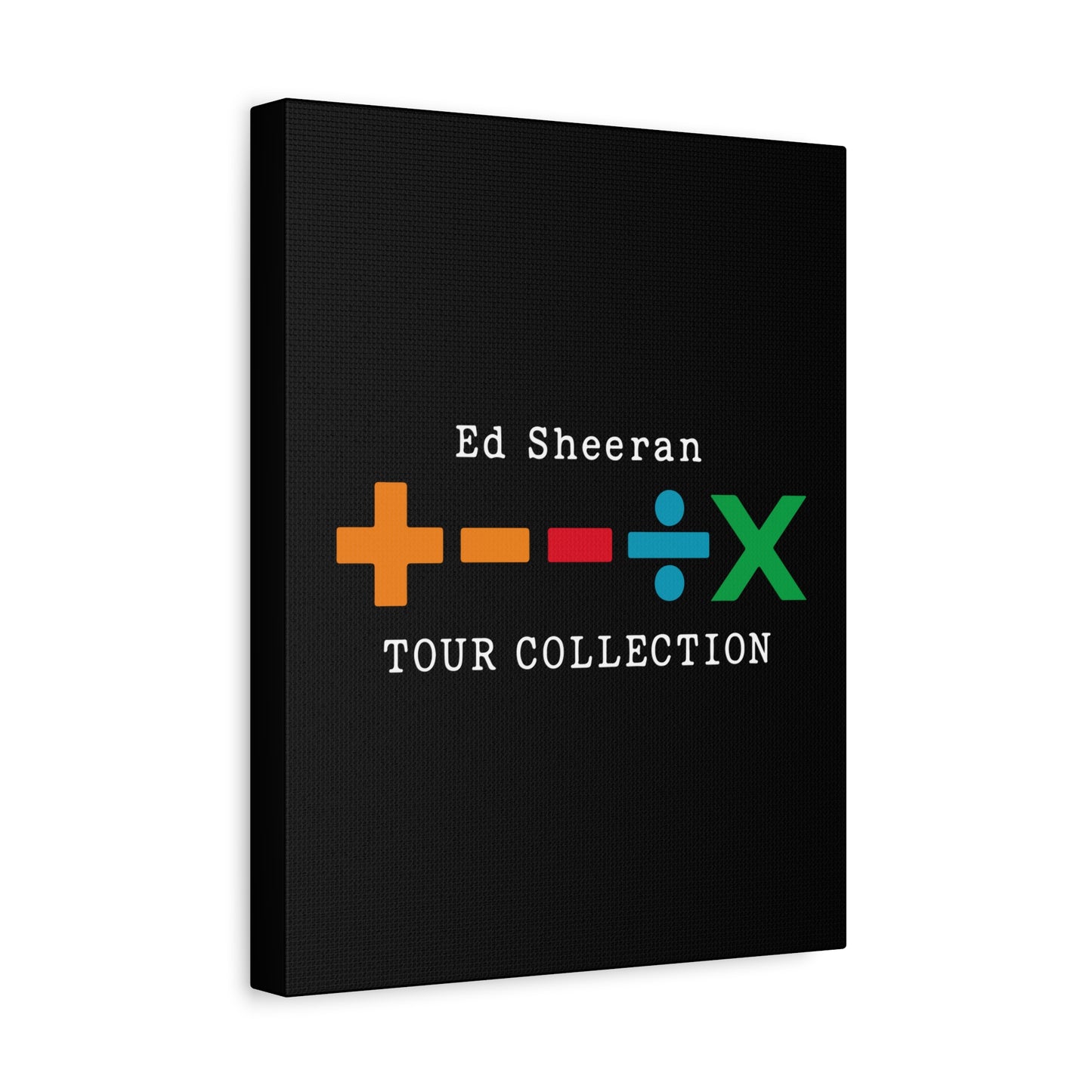 Matte Stretched Canvas, 1.25" Depth – Ed Sheeran Black Edition