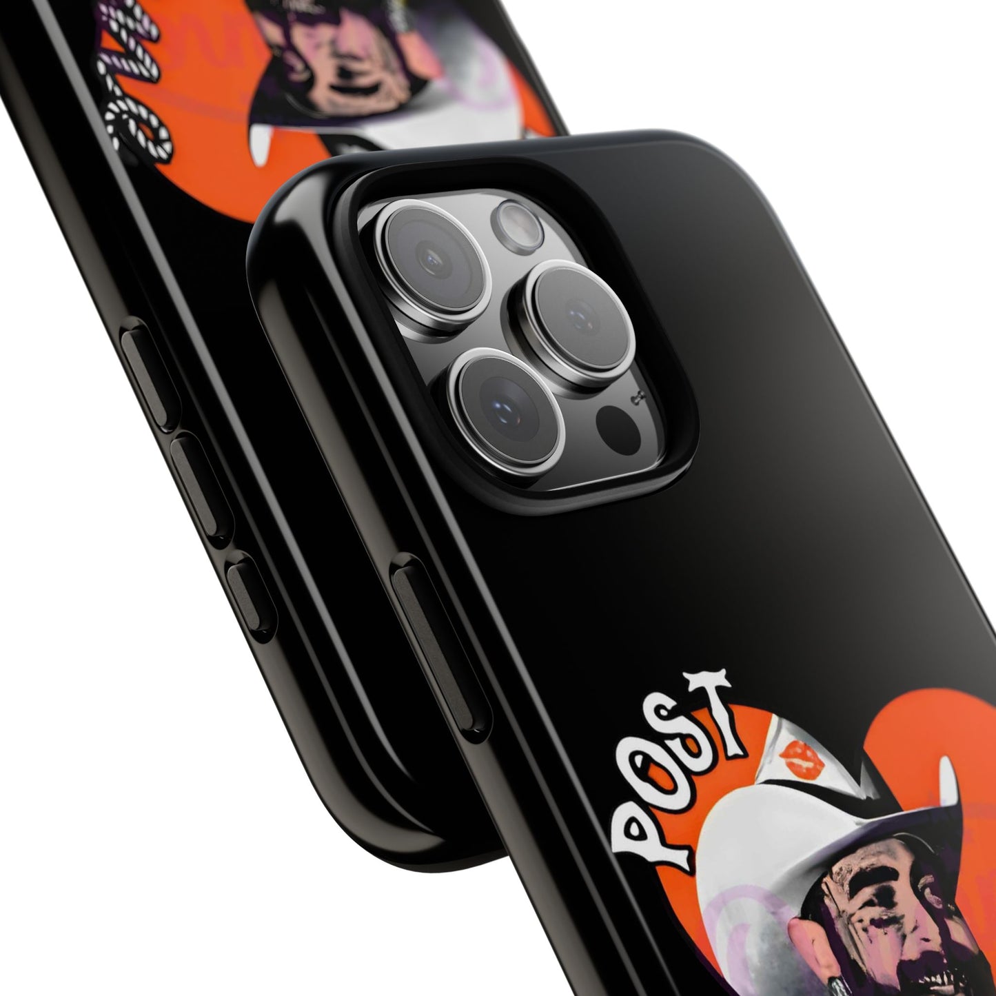 Tough iPhone Case (12–16 Pro Max) – Post Malone Heart Design
