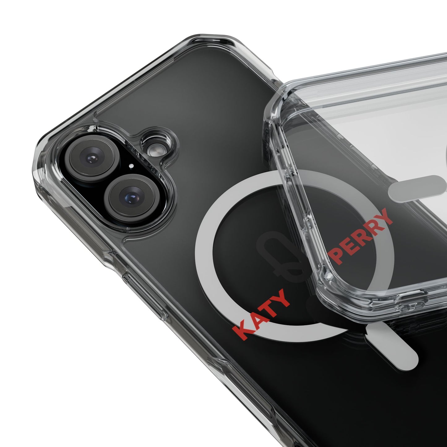 Dual Name Impact Magnetic Clear Impact cases