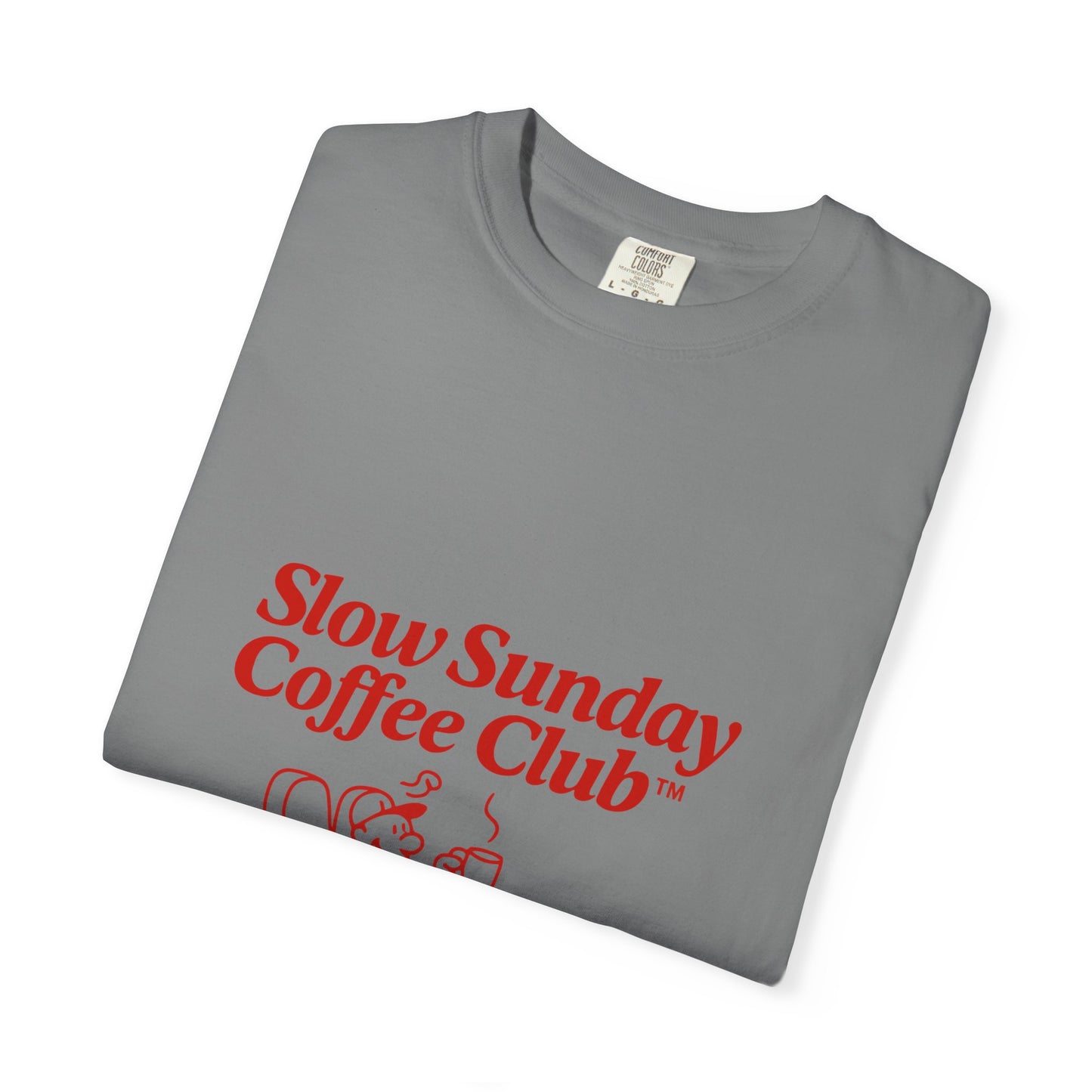 Unisex Garment-Dyed T-shirt – Snazzy Coffe Club Edition