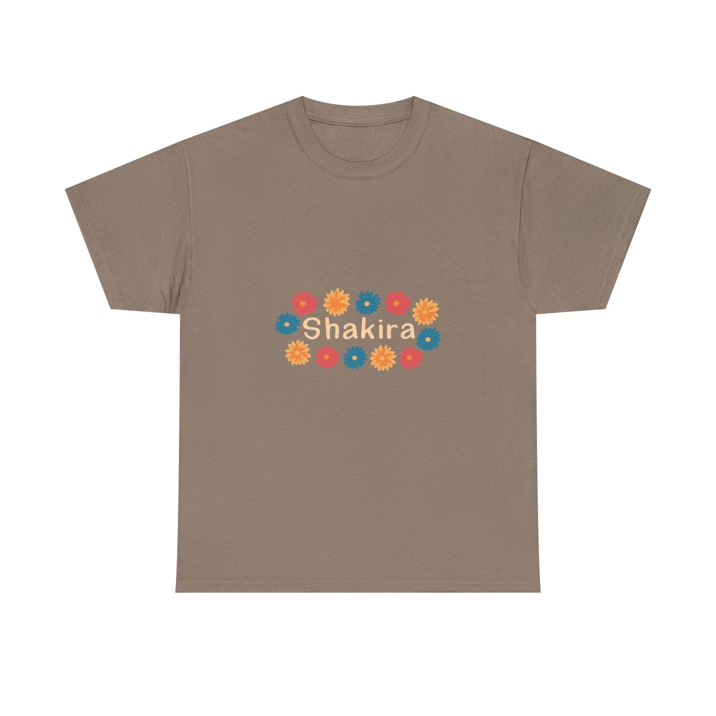 Retro Floral Groove Unisex Heavy cotton tee