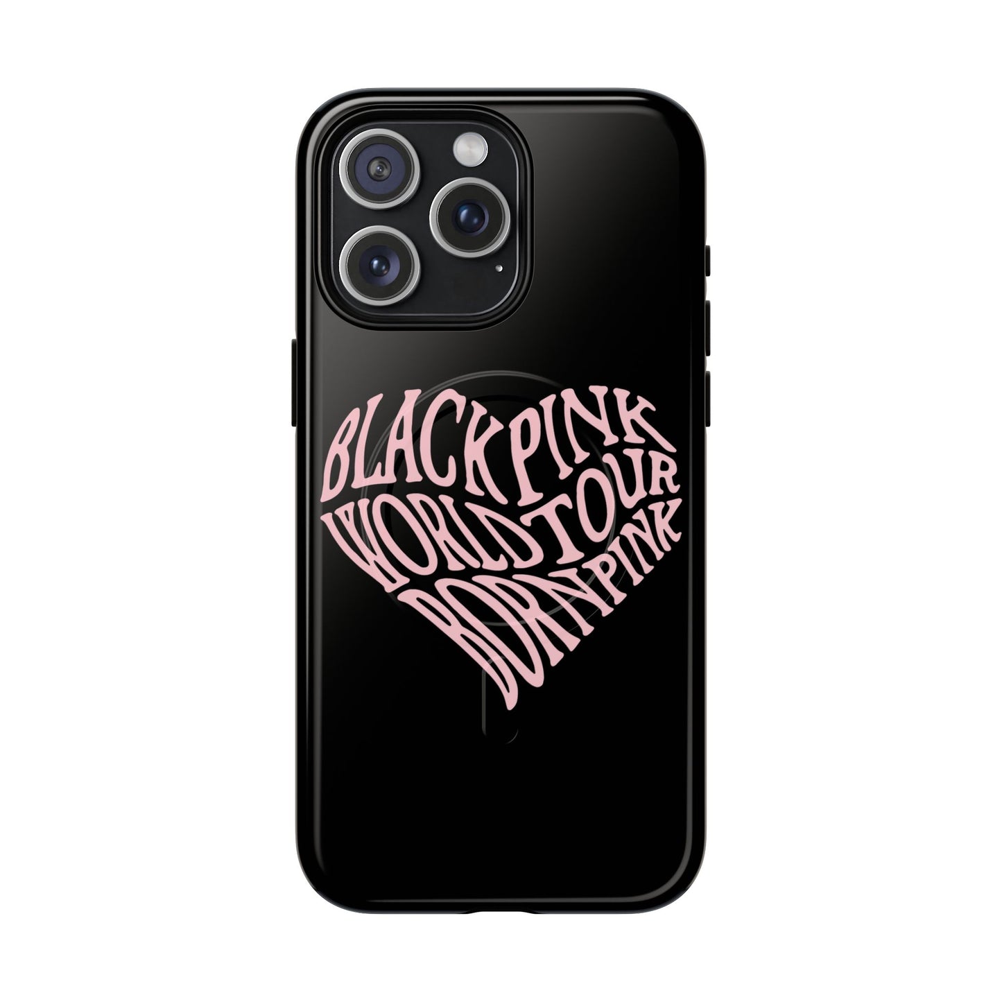 Iphone Born Pink Heart Typography - Tough Magnetic Phone Case