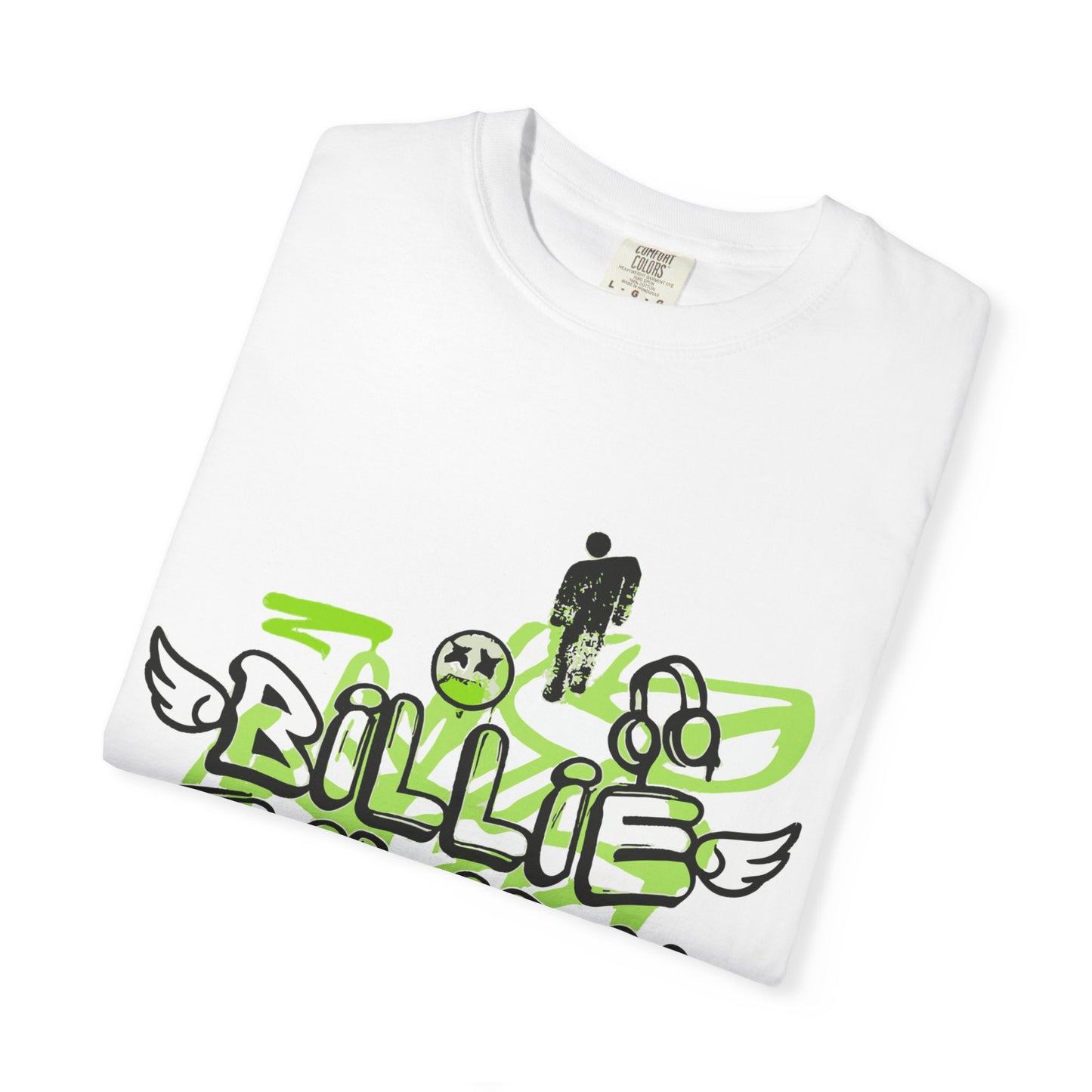 Grunge Angel Graffiti Unisex Dyed T-shirt