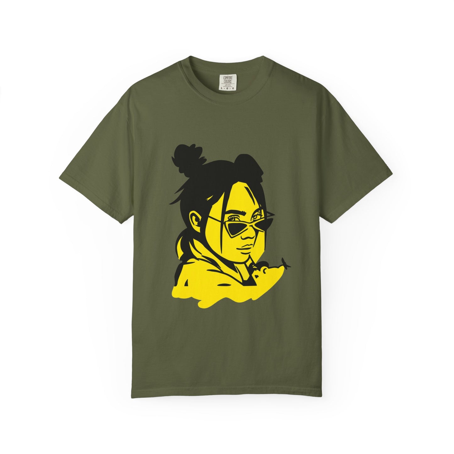 Neon Mood Portrait Unisex Dyed T-shirt
