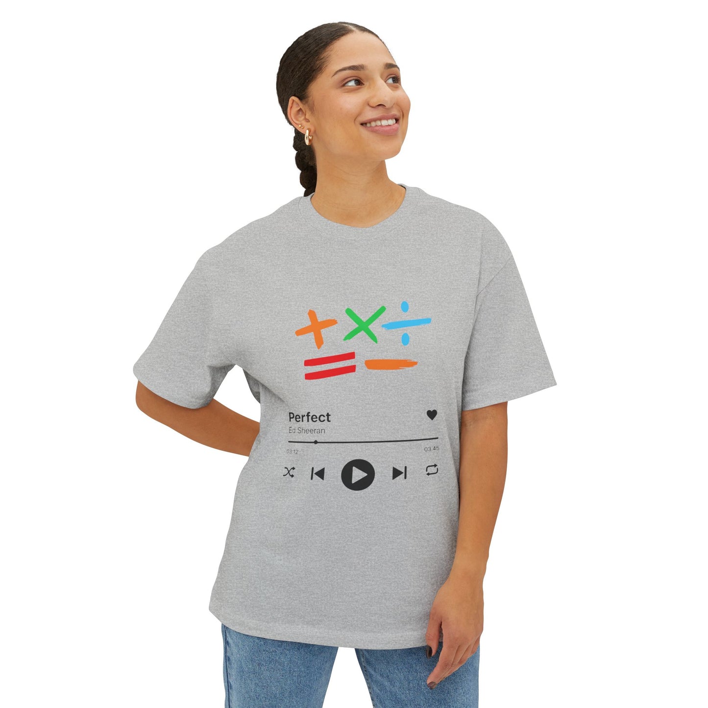 Oversized boxy tee | Ed sheeran music edition