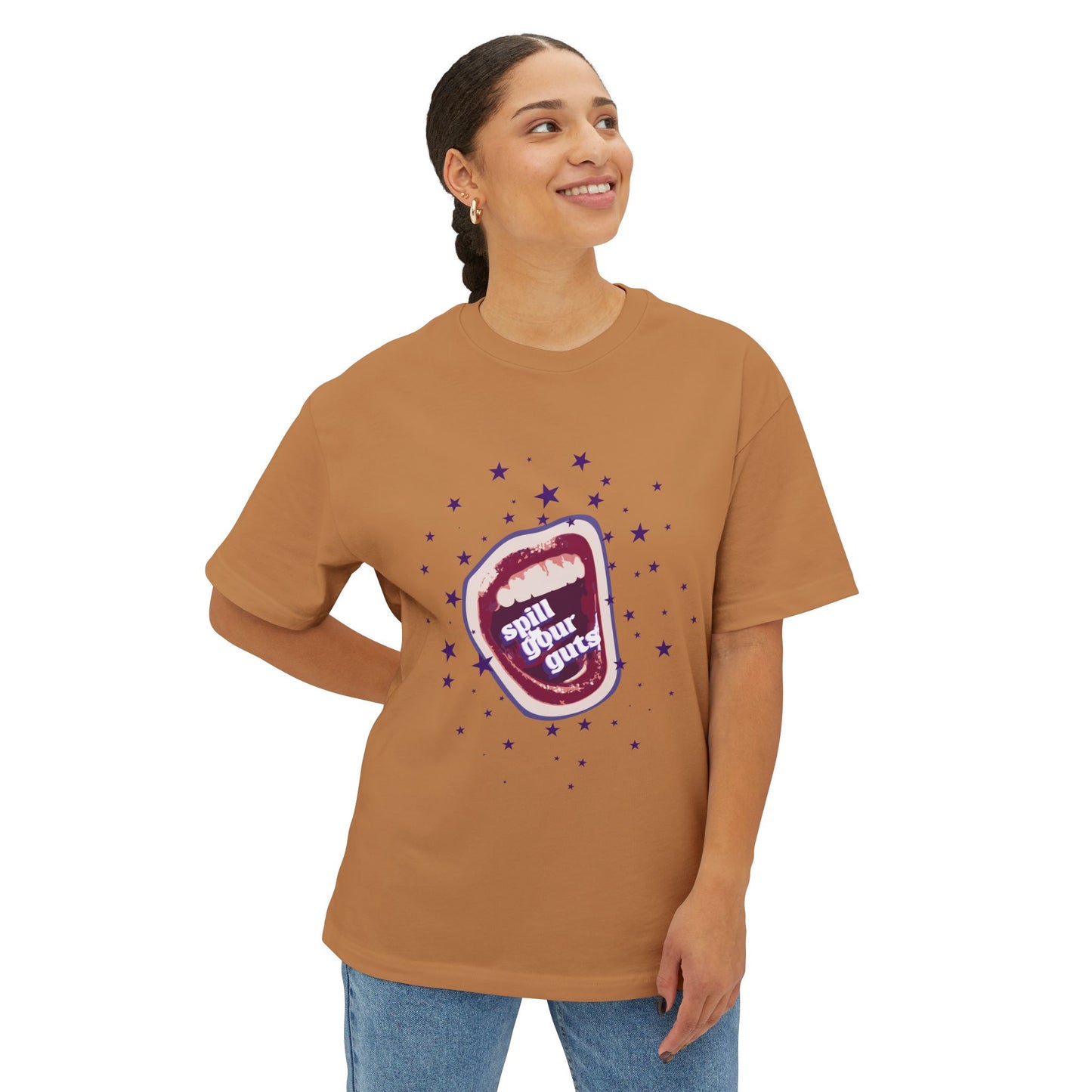 Spill Your Guts Scream-Oversized Tee