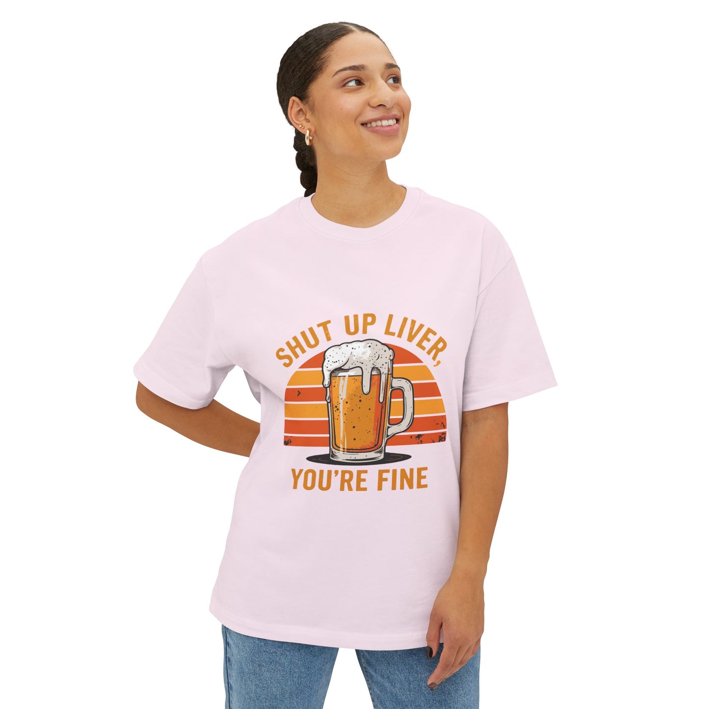 Oversized boxy Tee – Snazzy You're fine Edition