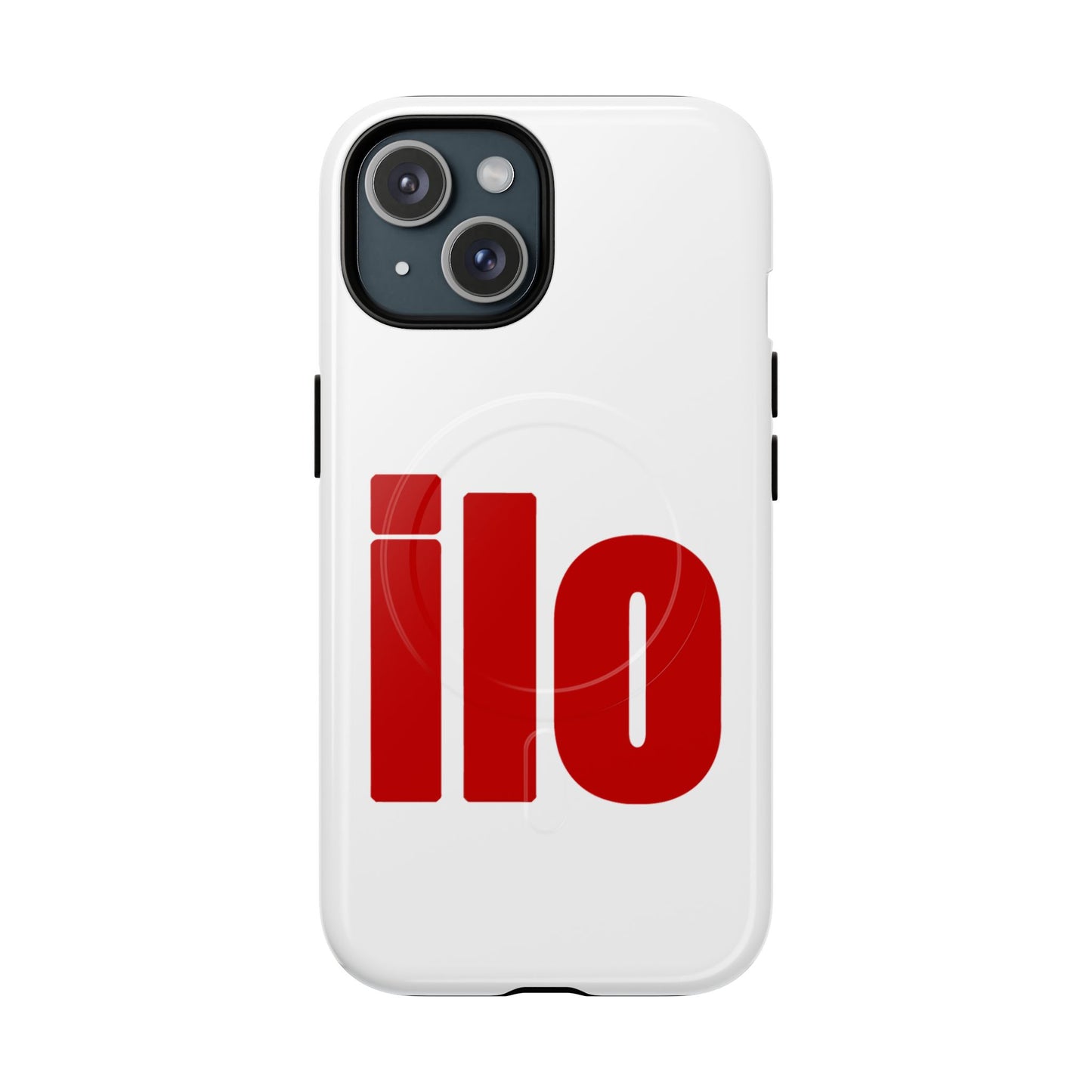 ILO Bold Red Block Tough Magnetic Case