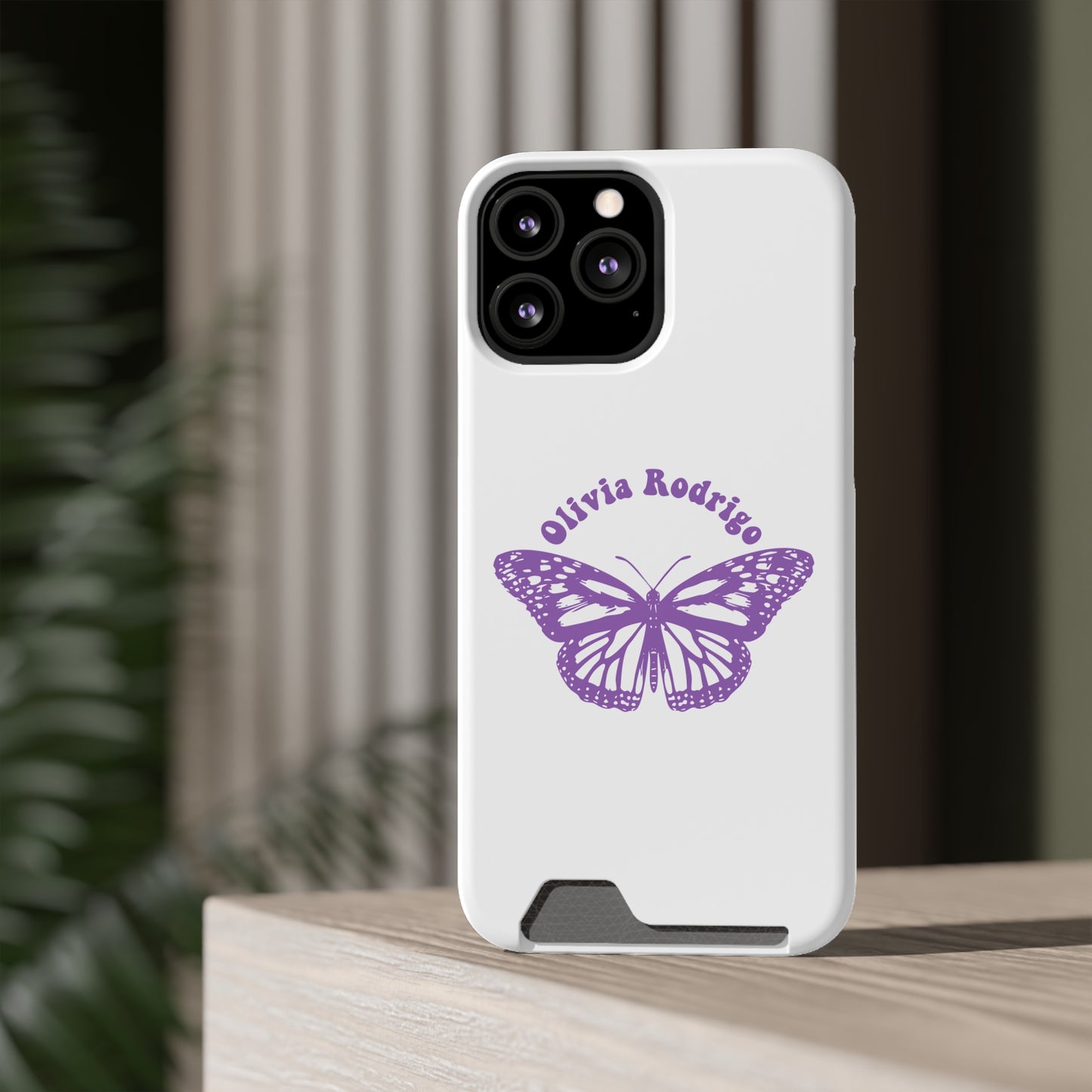 Phone Case + Card Holder For Iphone 13 – Olivia Rodrigo With Butterfly | Edition