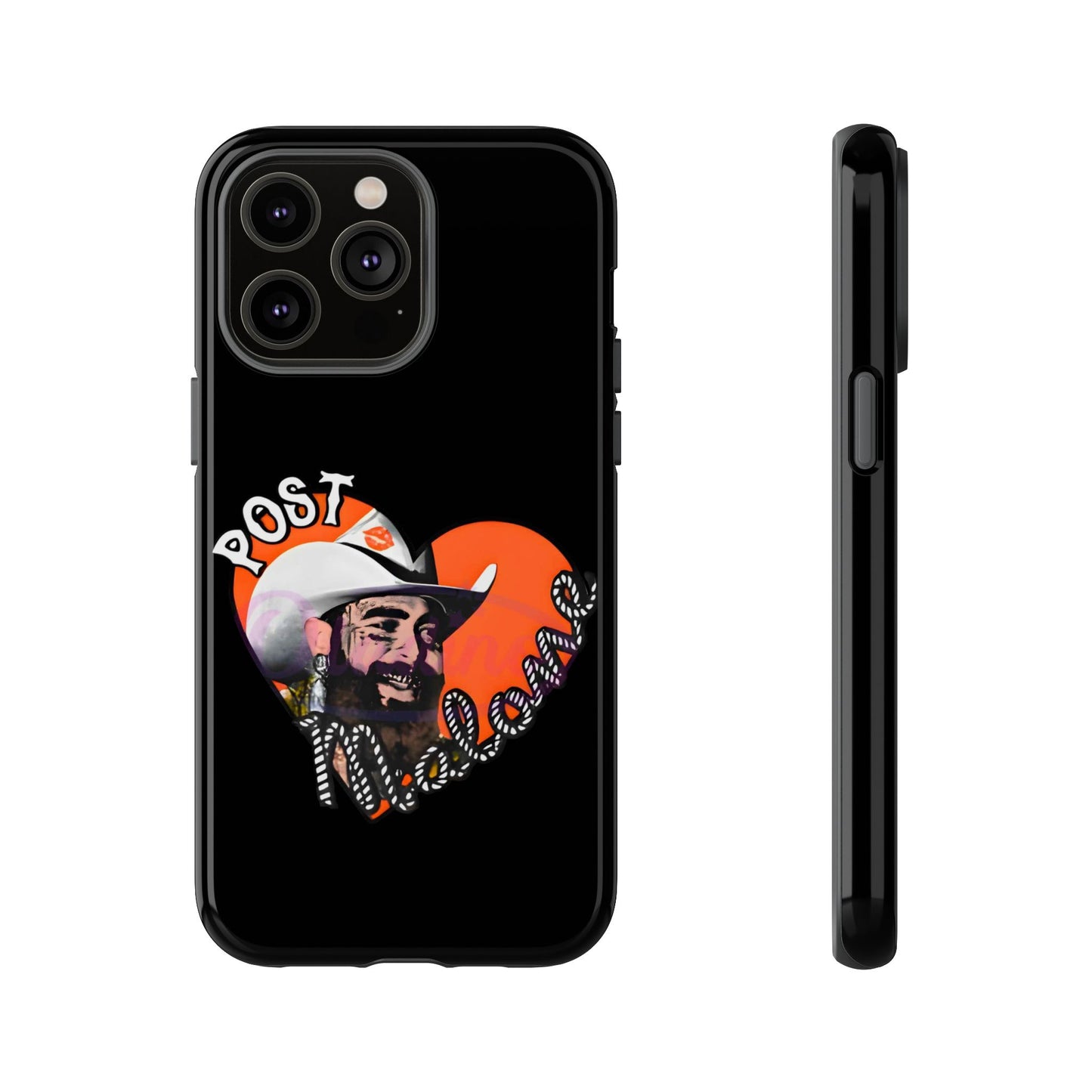 Tough iPhone Case (12–16 Pro Max) – Post Malone Heart Design