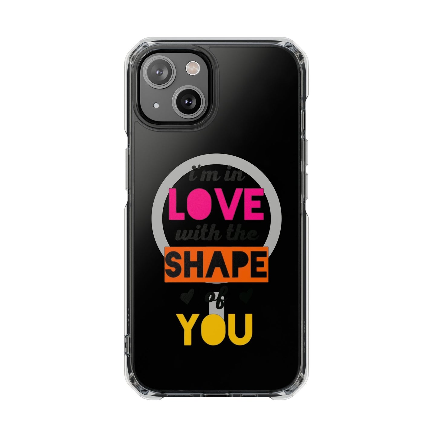 Orange Divide Symbol Magnetic Clear Impact Case