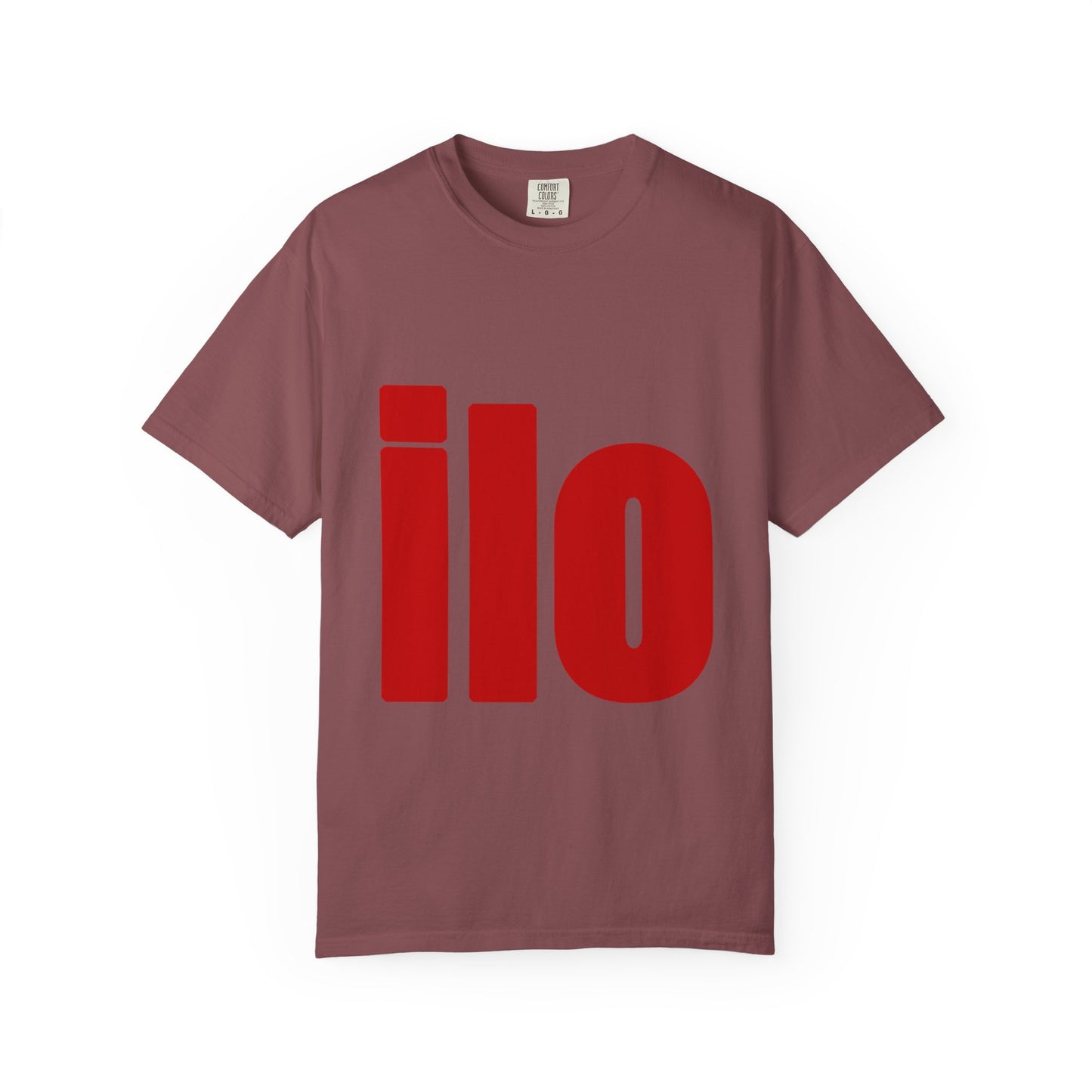 ILO Bold Red Block Unisex Dyed T-shirt