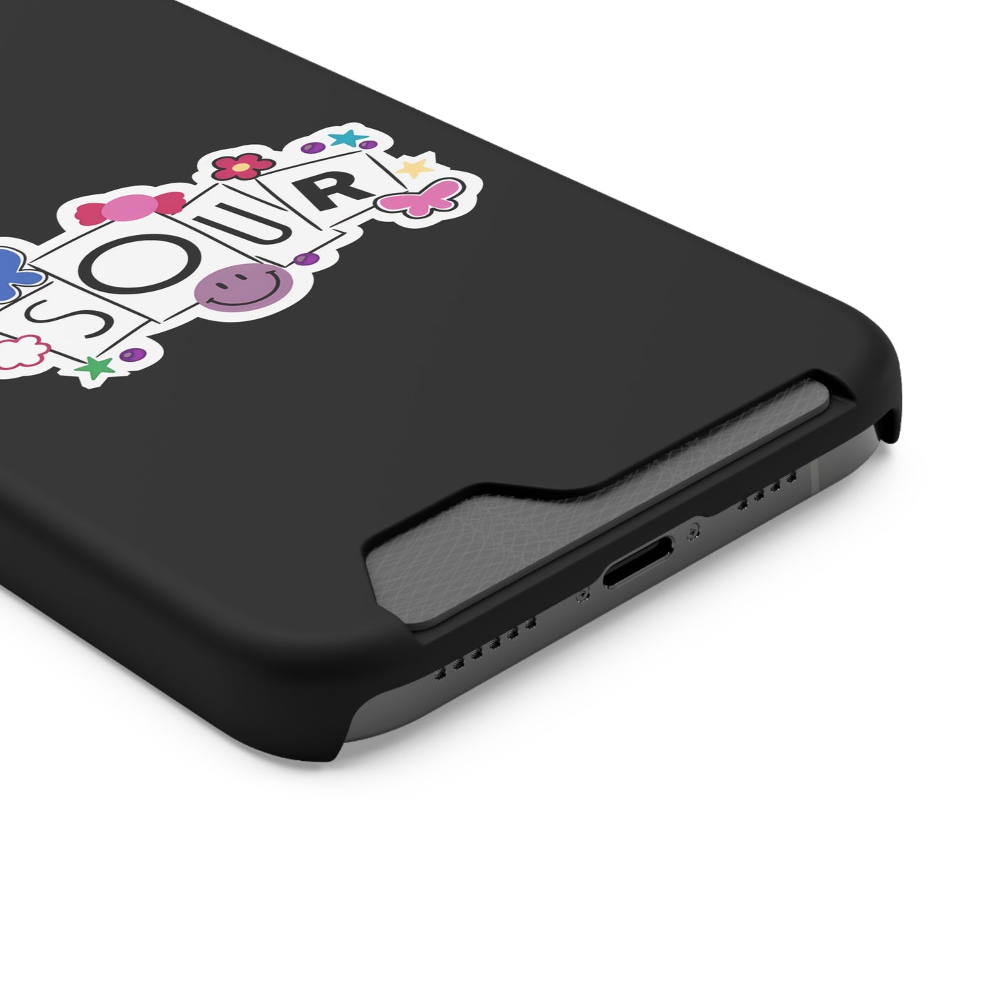 Phone Case + Card Holder For Iphone 13 – Olivia Rodrigo Sour | Black Edition