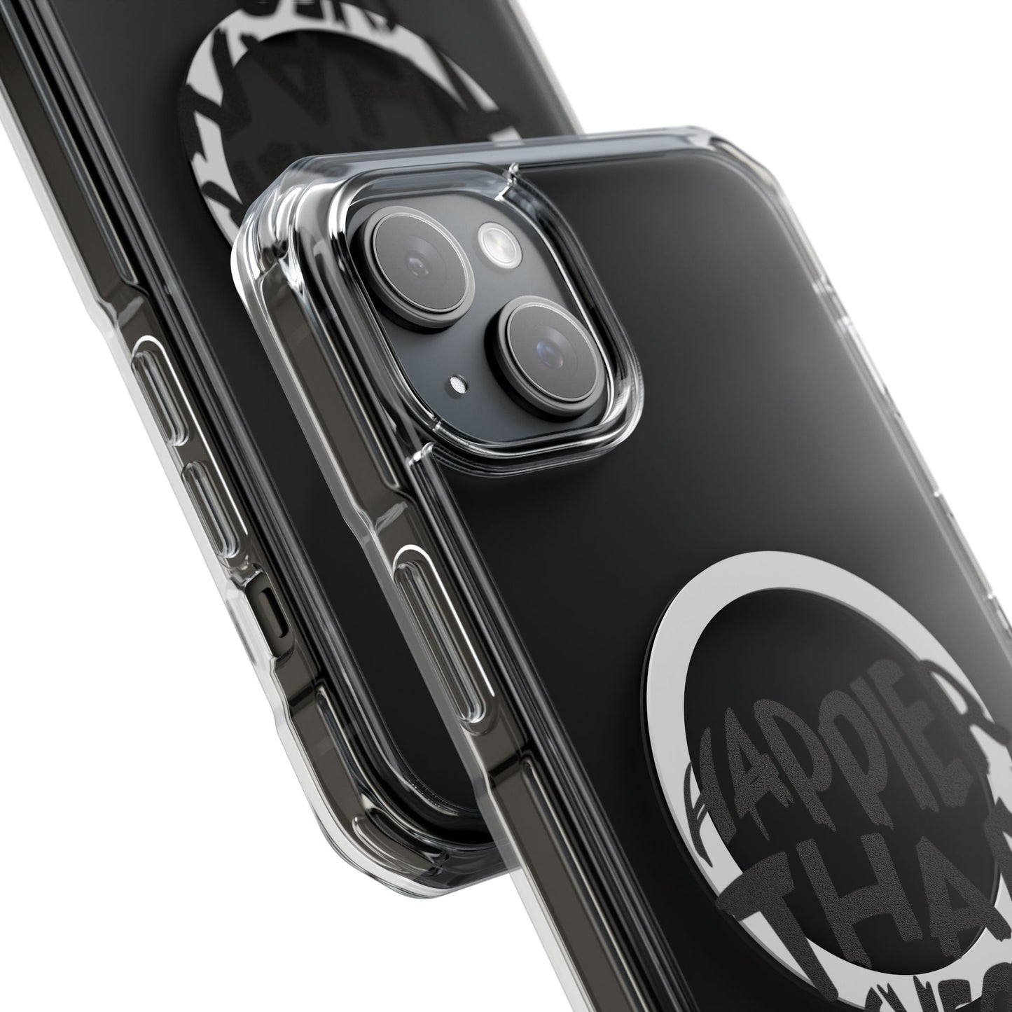 Happier Heart Lettering Magnetic Clear Impact Case