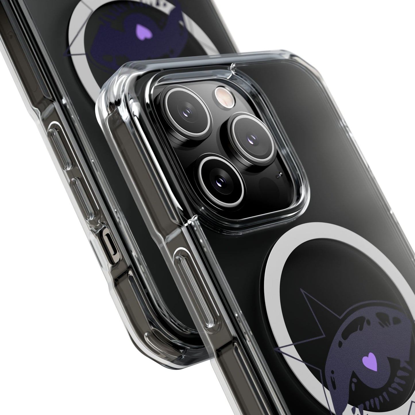 Purple Starry Eye Magnetic Clear Impact Case