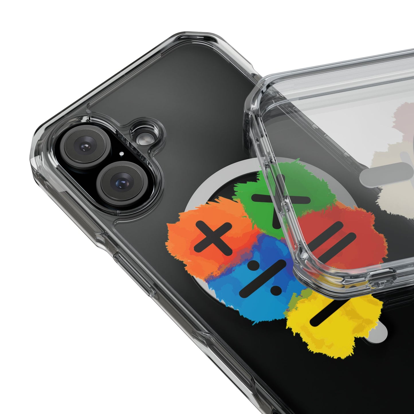 Orange Equals Symbol Magnetic Clear Impact Case