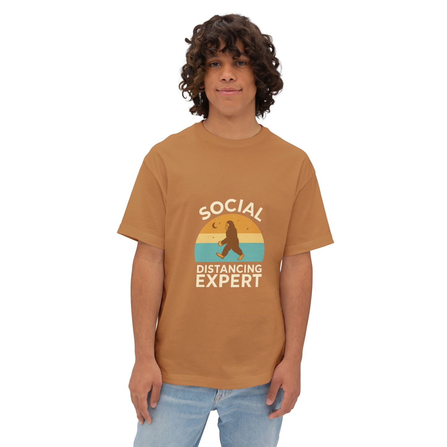 Oversized boxy Tee – Snazzy Social Distance Edition