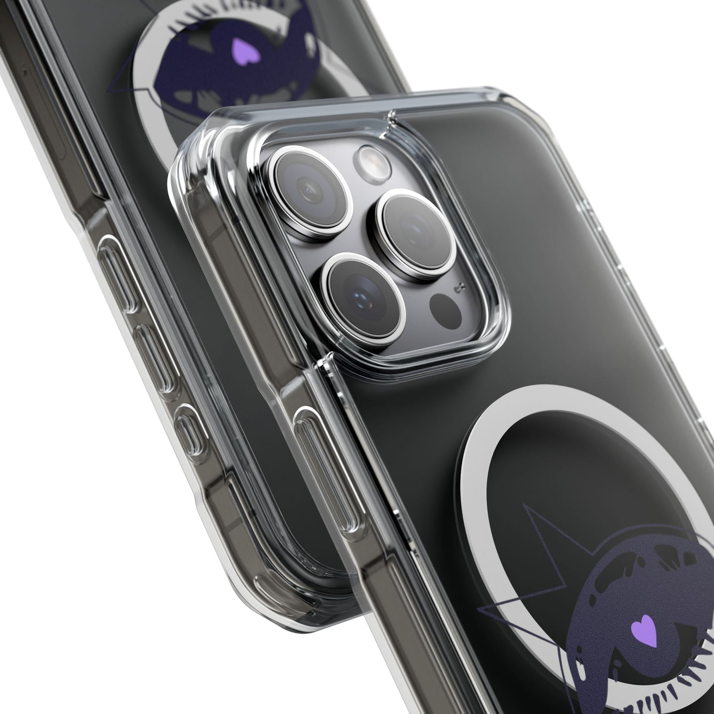 Purple Starry Eye Magnetic Clear Impact Case