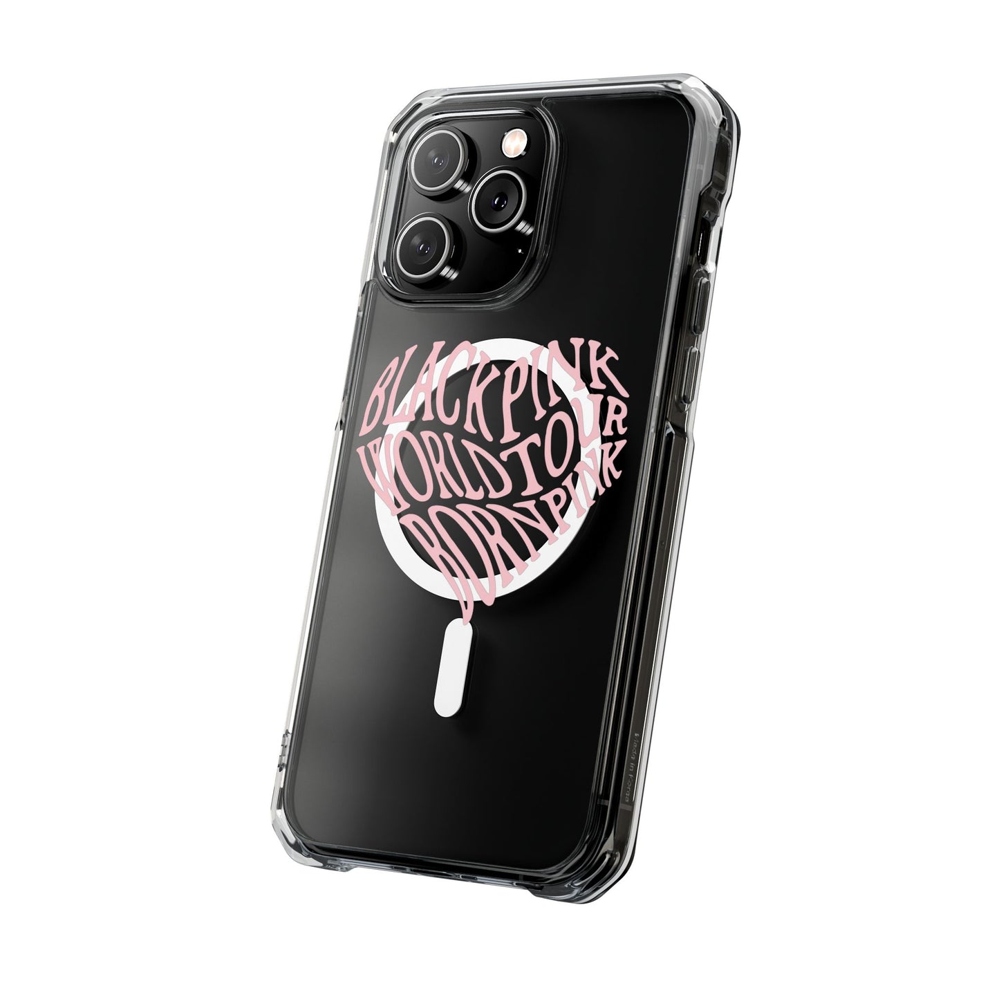 Born Pink Heart Typography - Magnetic Clear Impact Case