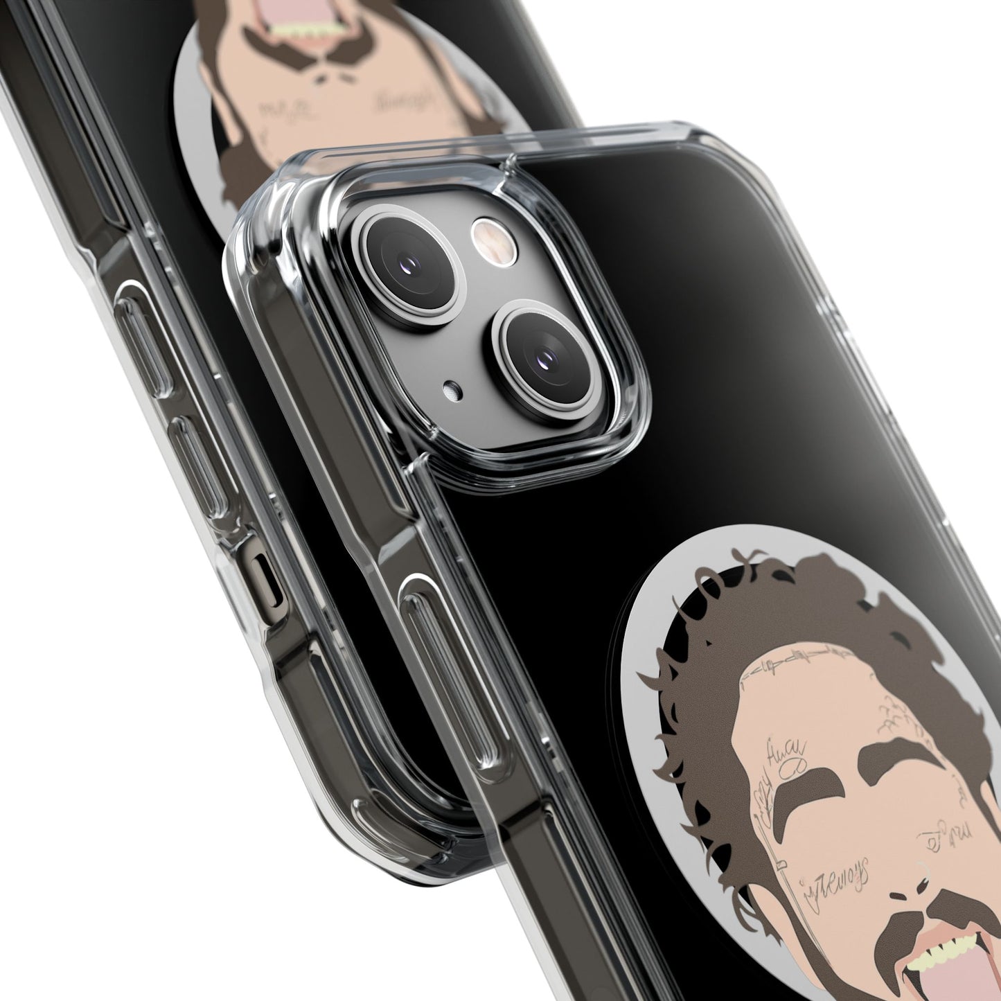Minimalist Tongue Out Cartoon Face Magnetic Impact Case
