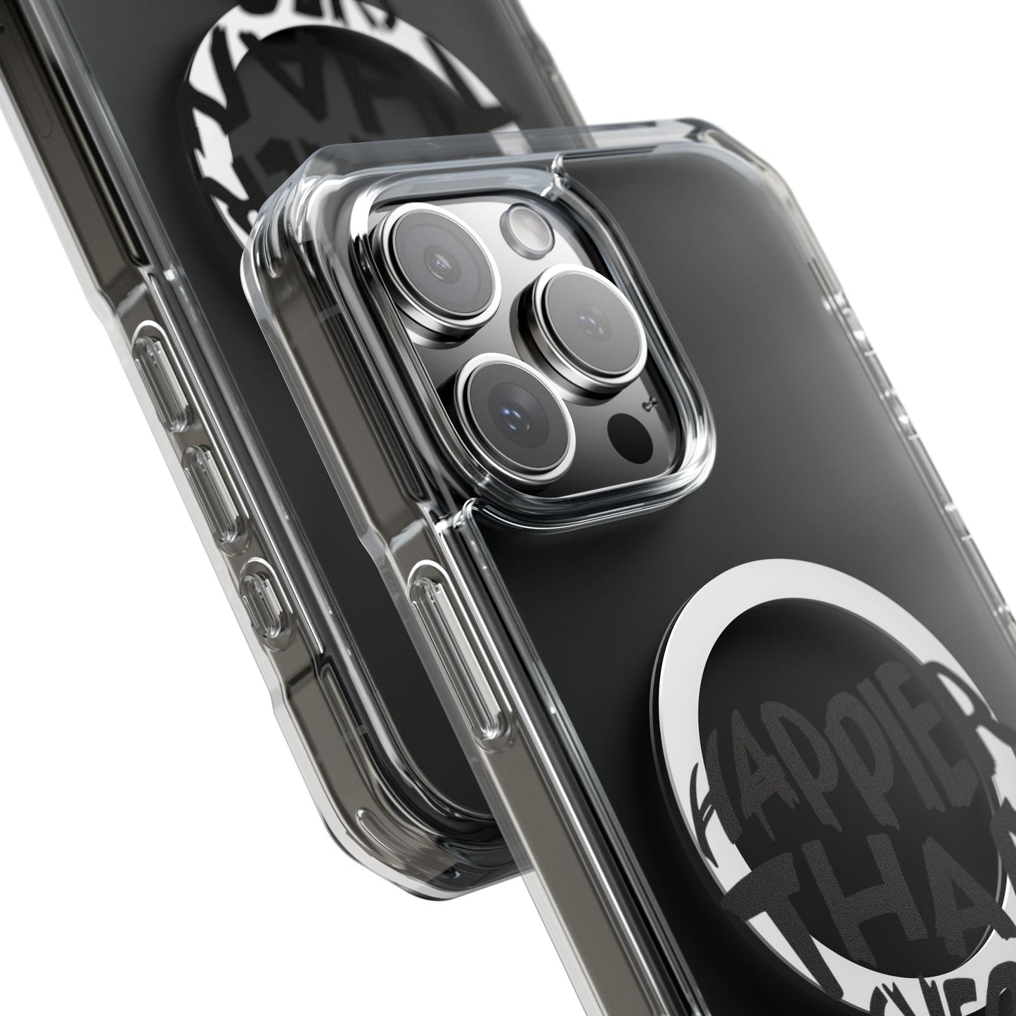 Happier Heart Lettering Magnetic Clear Impact Case