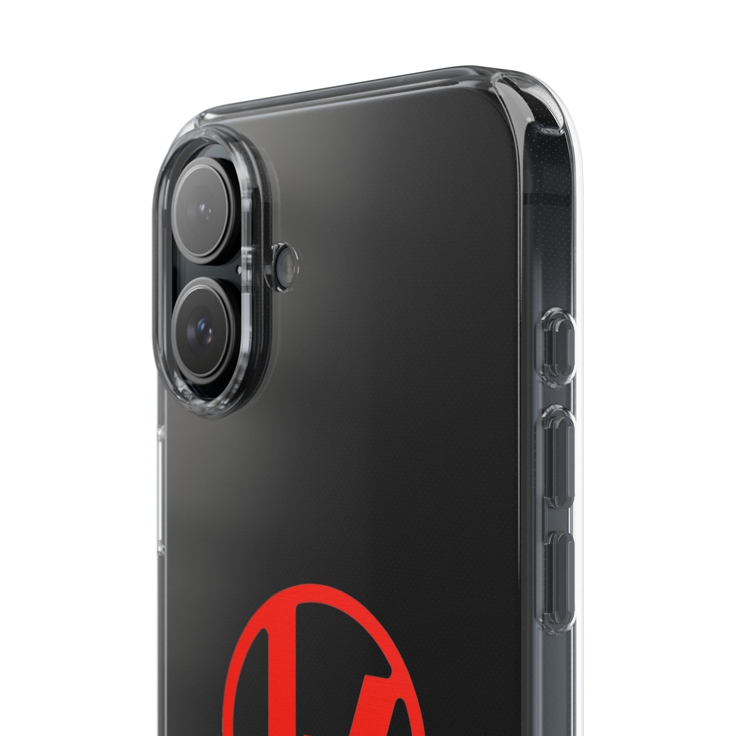 Crimson Orbit Clear Case