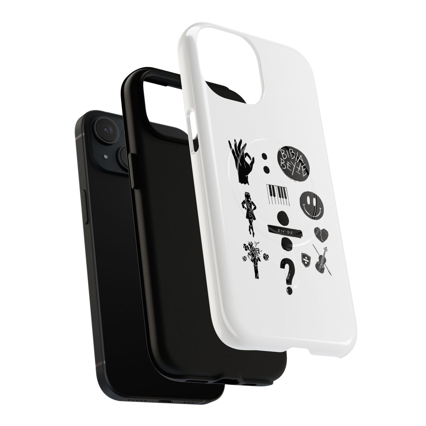 Ocean Wave with Heart Outline Tough Magnetic case