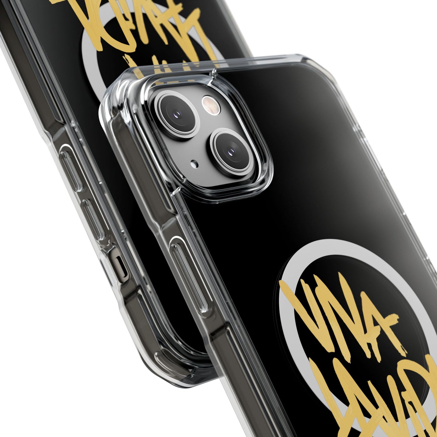 Golden Brush Script Magnetic Clear Impact case