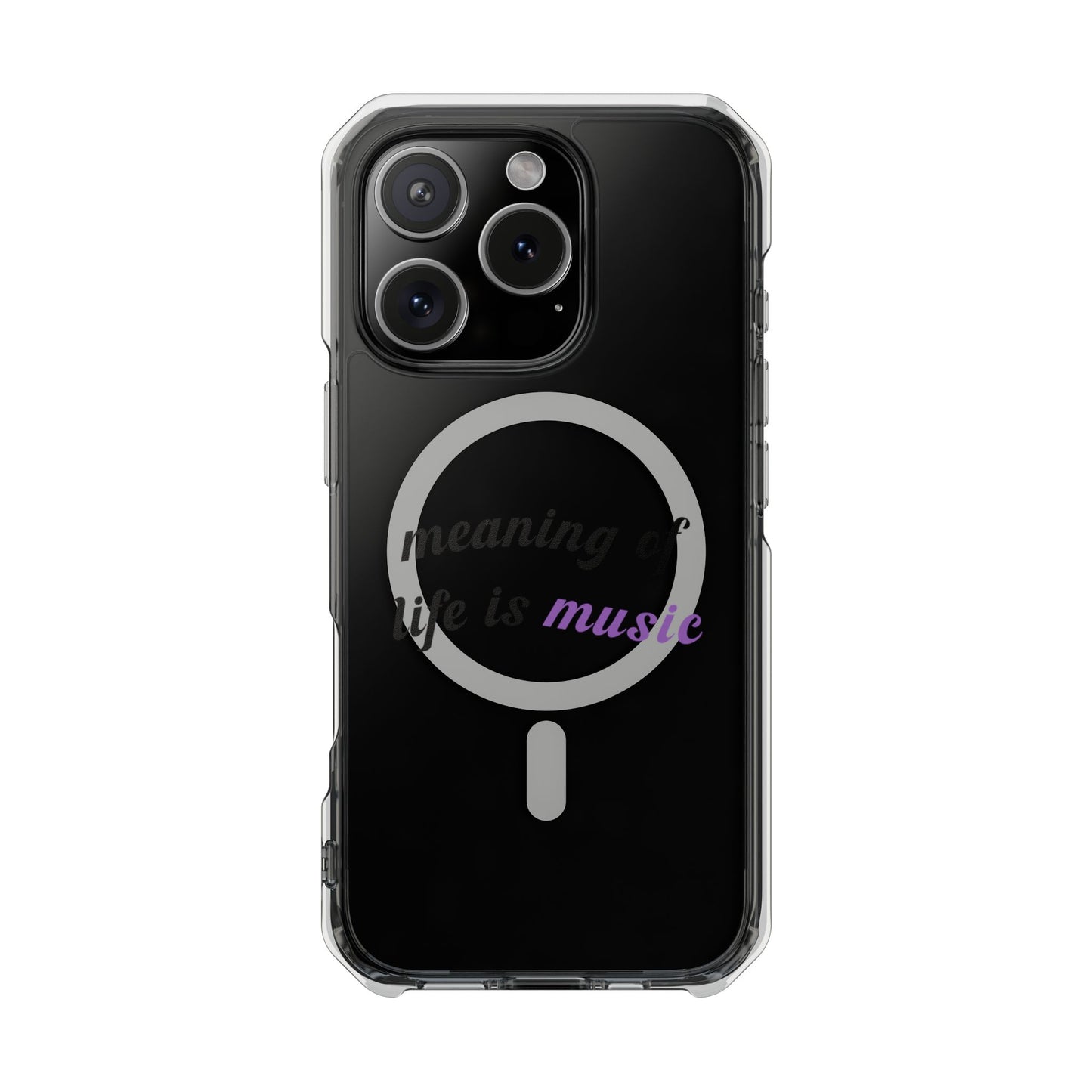 Feel the Music Vibe Magnetic clear Impact Case