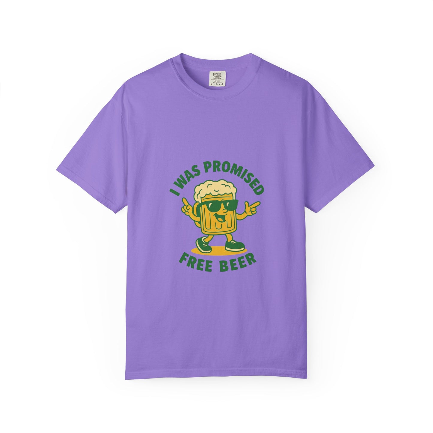 Unisex Garment-Dyed T-shirt – Snazzy Free Beer Edition