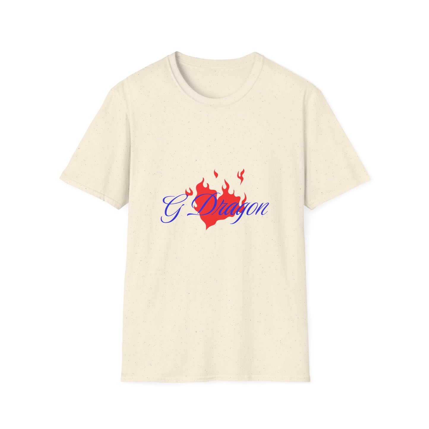 Heart on Fire Bold Script Unisex Softstyle Tee