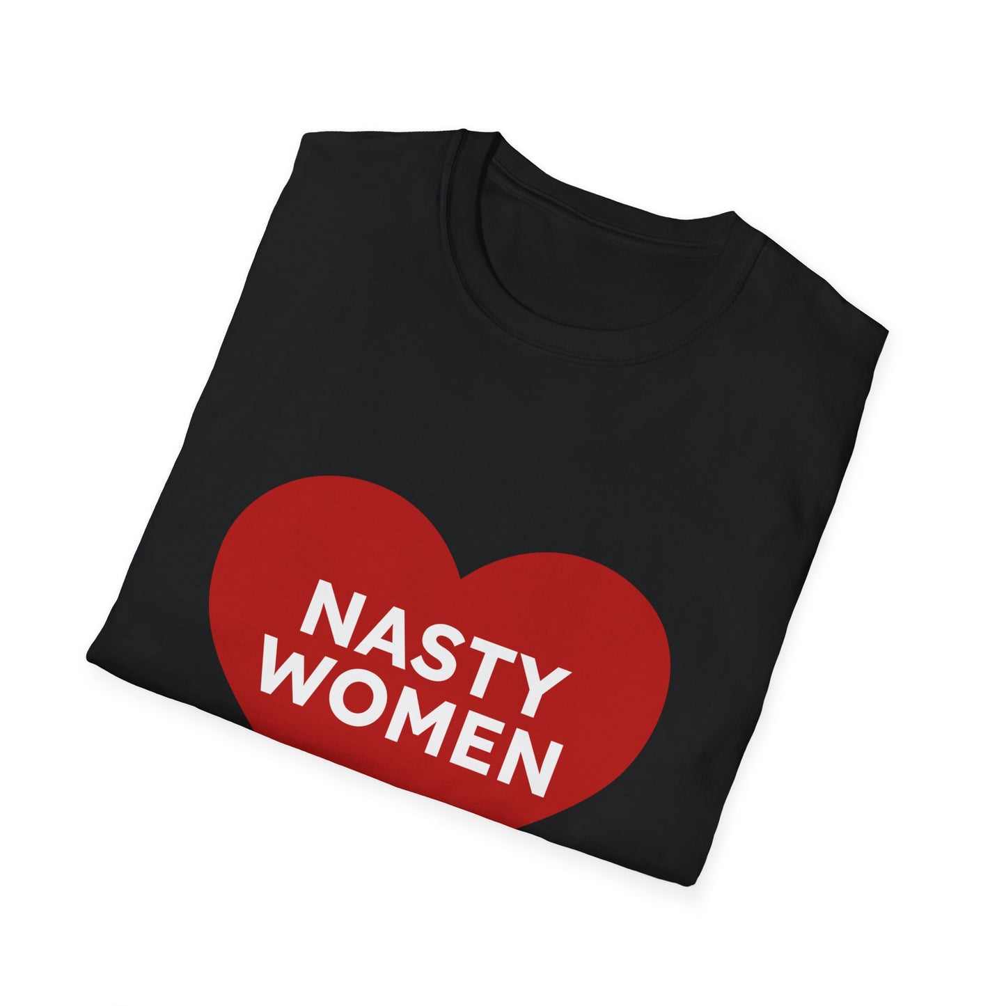 Nasty Women Heart - Unisex Softstyle T-shirt