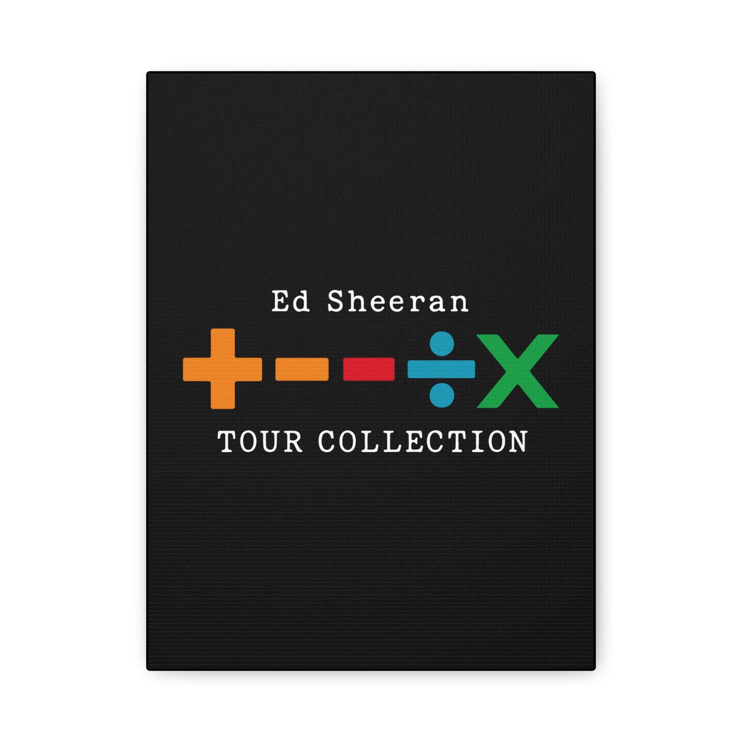 Matte Stretched Canvas, 1.25" Depth – Ed Sheeran Black Edition