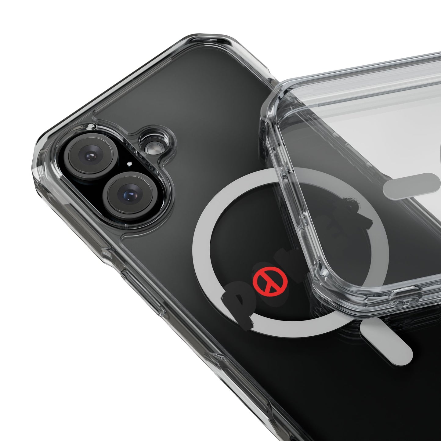 Peace Vibes Streetwear Magnetic Clear Impact Case