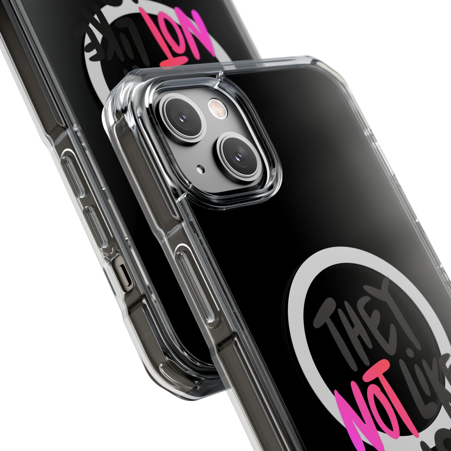 Bold “NOT” Statement Magnetic Clear Impact case
