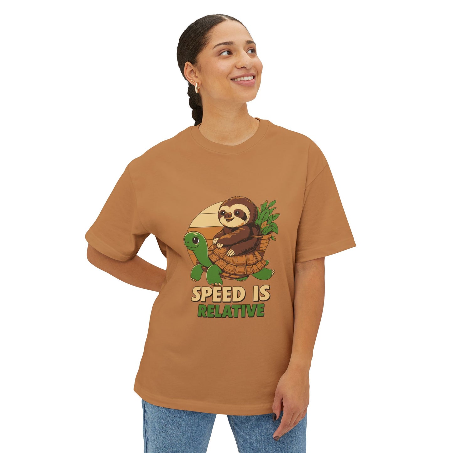 Oversized boxy Tee – Snazzy Speed Edition