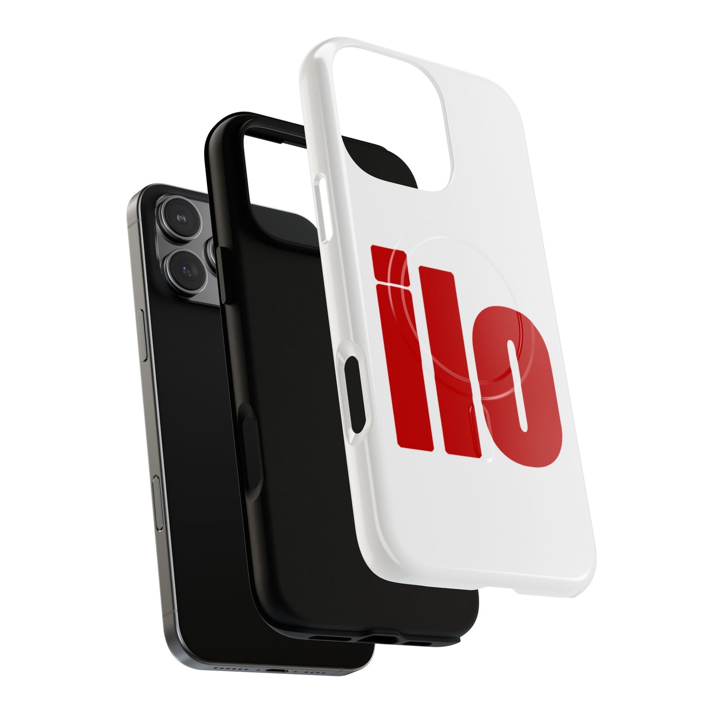 ILO Bold Red Block Tough Magnetic Case