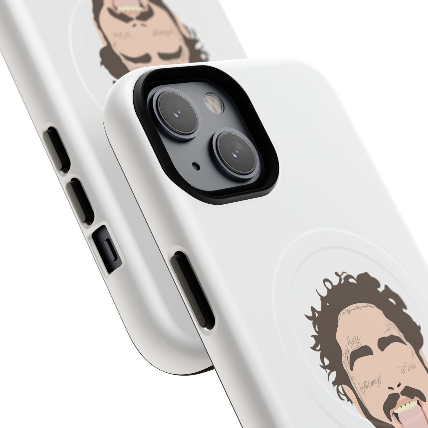 Minimalist Tongue Out Cartoon Face Tough Magnetic Case