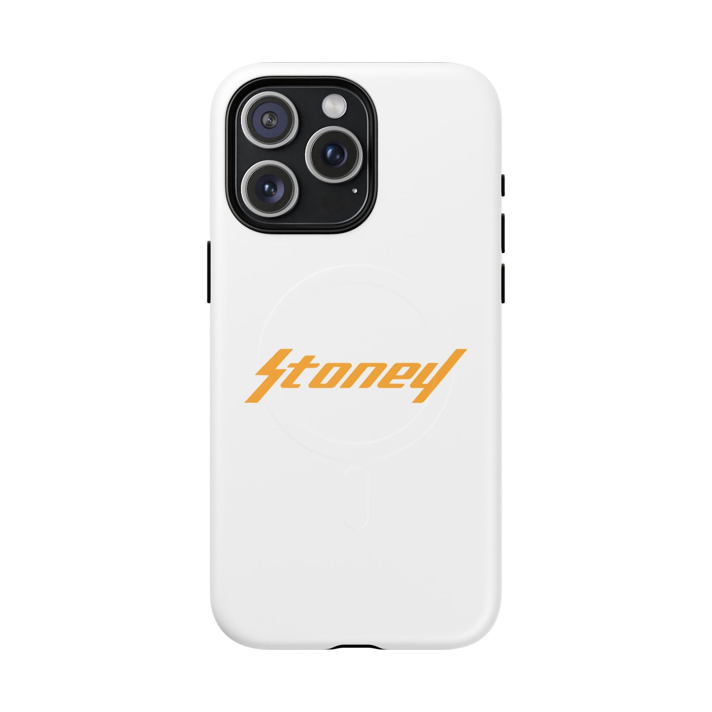 Orange Lightning Text Logo Tough Magnetic Case