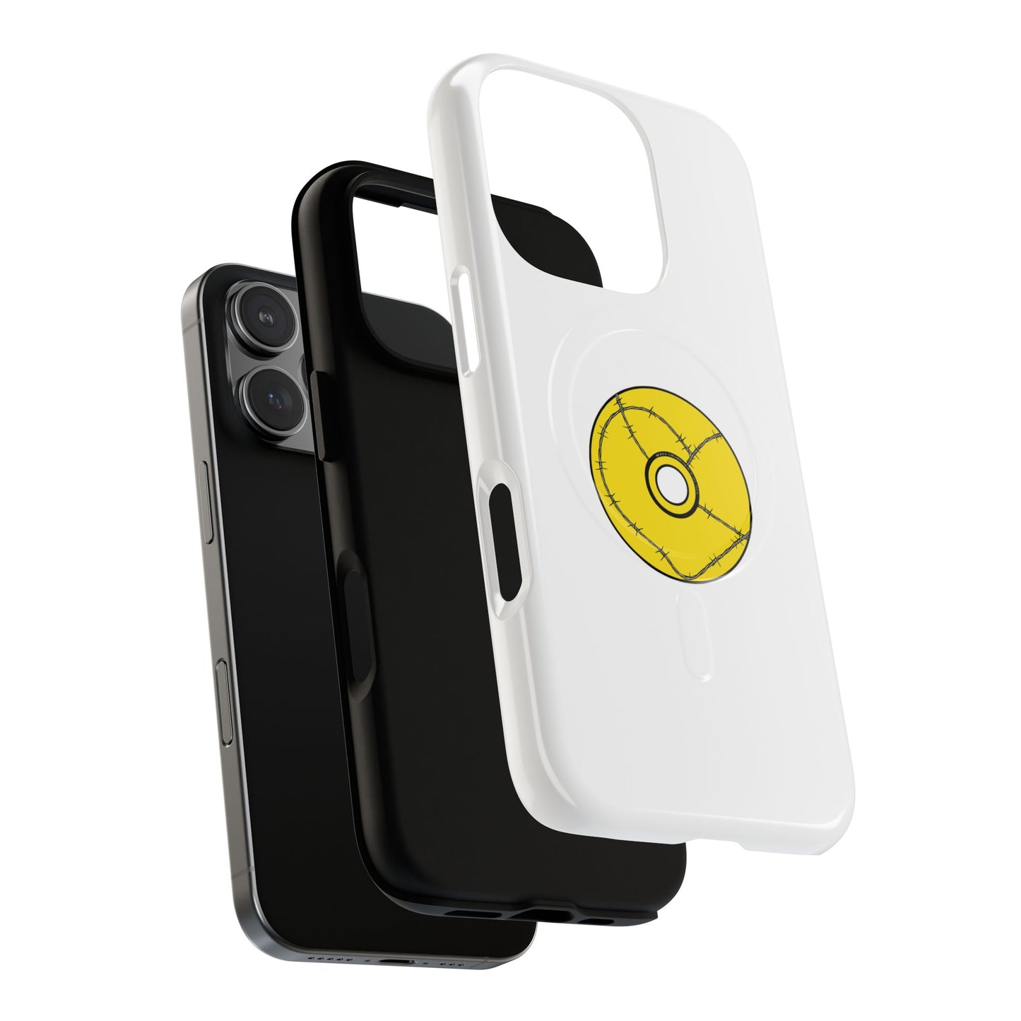 Minimalist Black Disc Outline Tough Magnetic Case