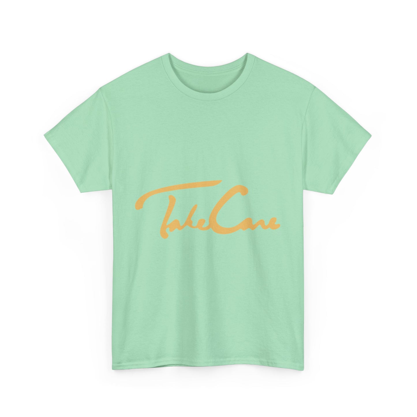 Take Care Gold Script Heavy Cotton Tee