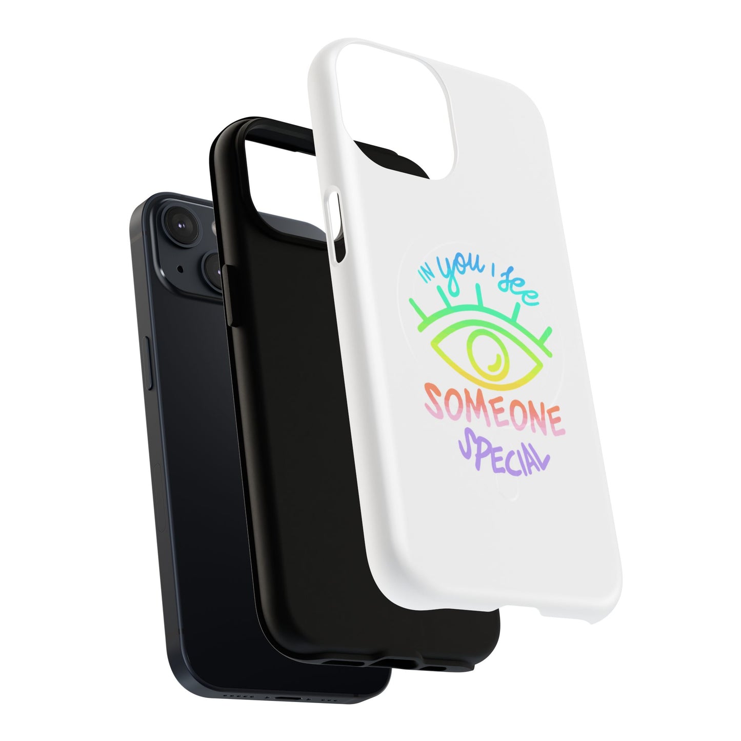 Vibrant Eye and Text Tough Magnetic Case
