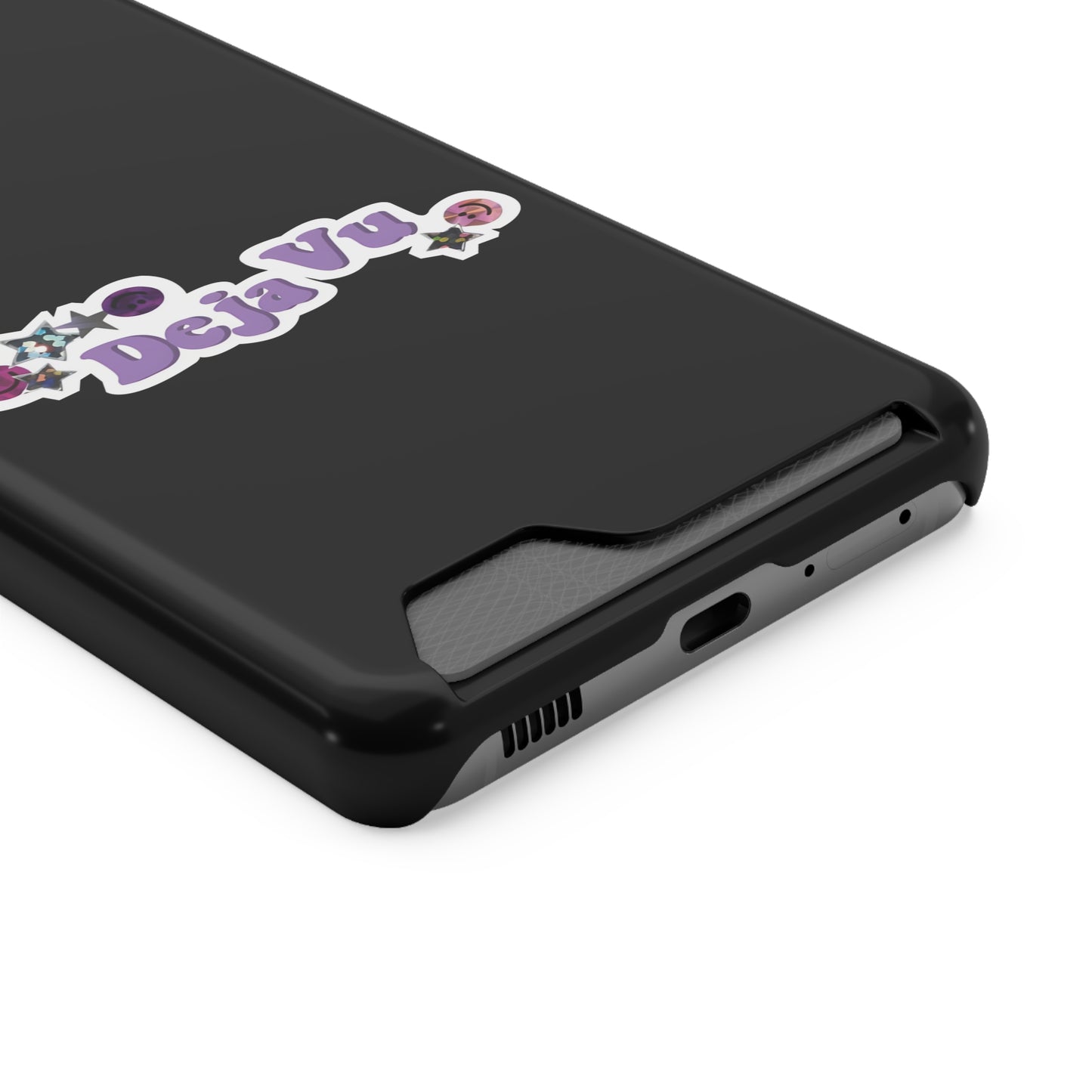 Phone Case + Card Holder For Samsung S21 to S22 – Olivia Rodrigo Deja Vu | Black Edition
