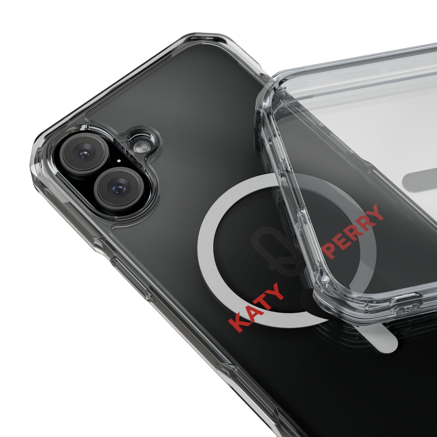 Dual Name Impact Magnetic Clear Impact cases