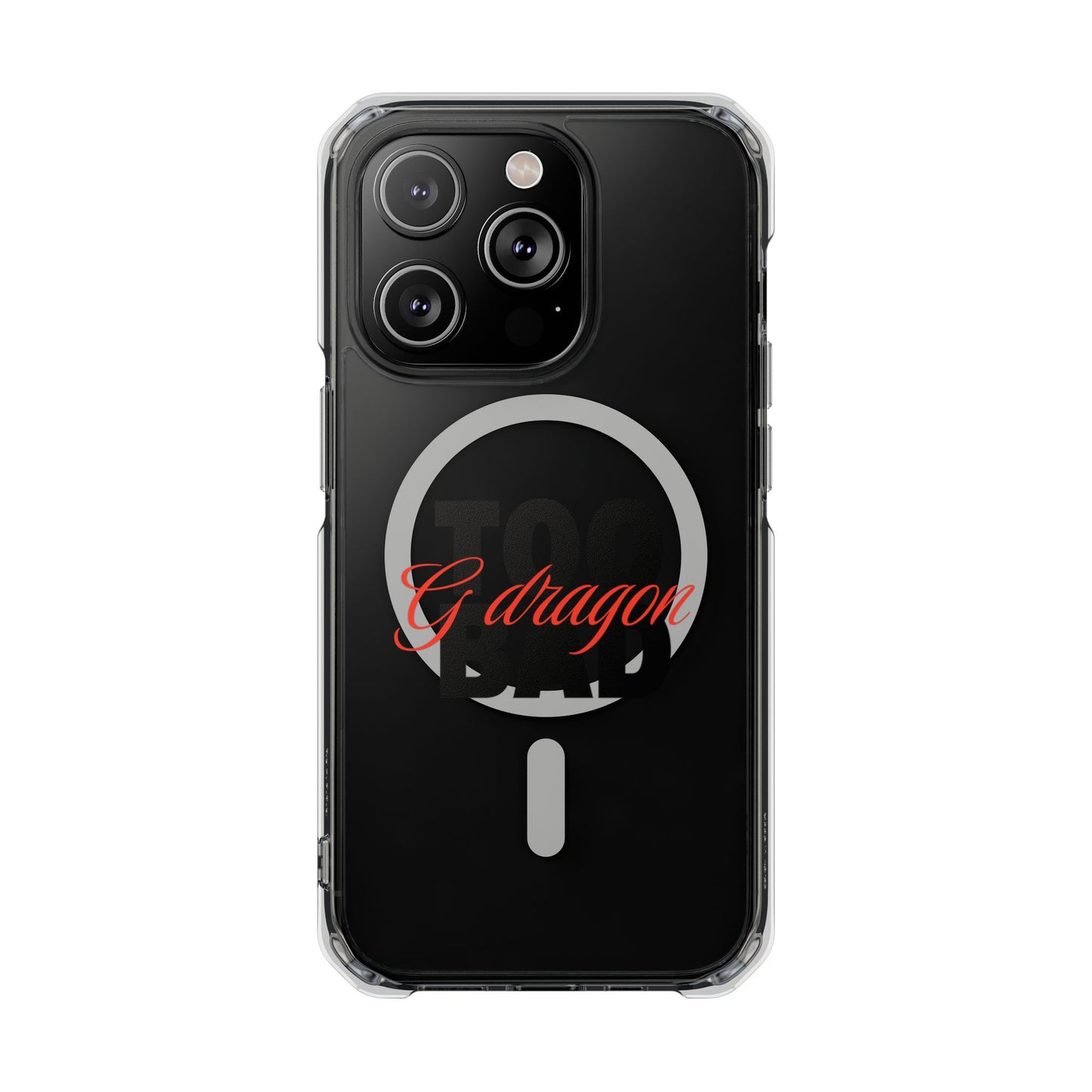 Signature Flame Script Magnetic Clear Impact Case