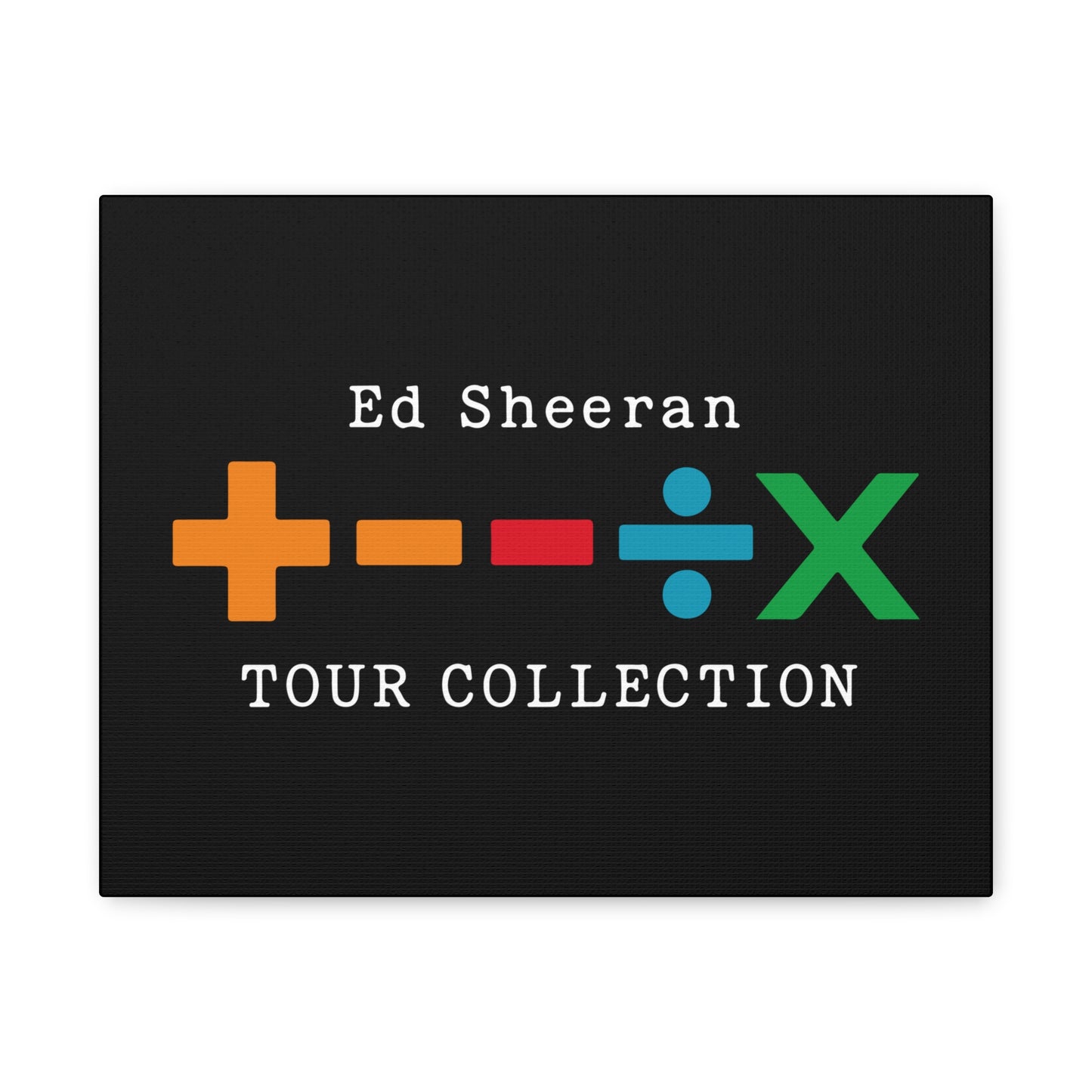 Matte Stretched Canvas, 1.25" Depth – Ed Sheeran Black Edition