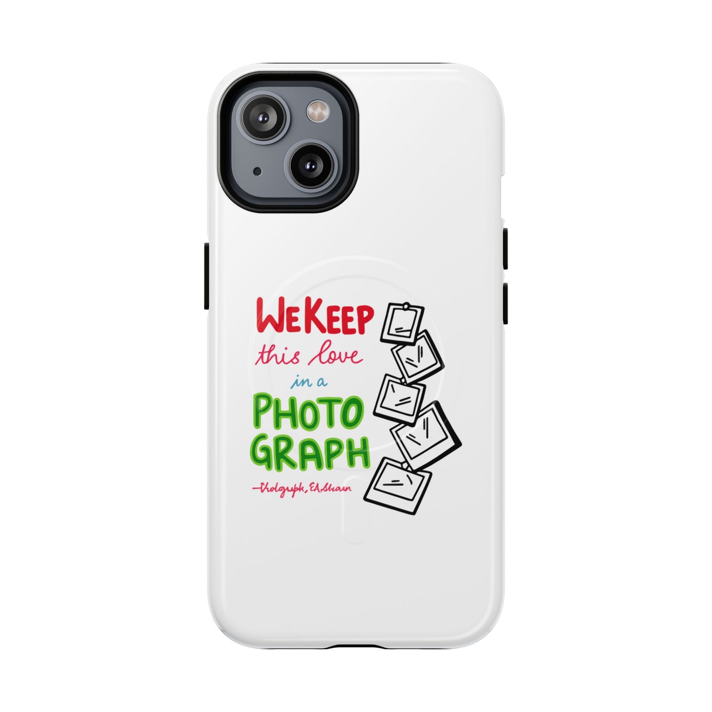 White Paw Print Tough Magnetic case